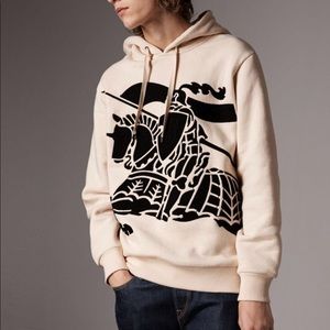 Burberry Equestrian Knight Cotton Hoodie
